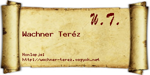 Wachner Teréz névjegykártya